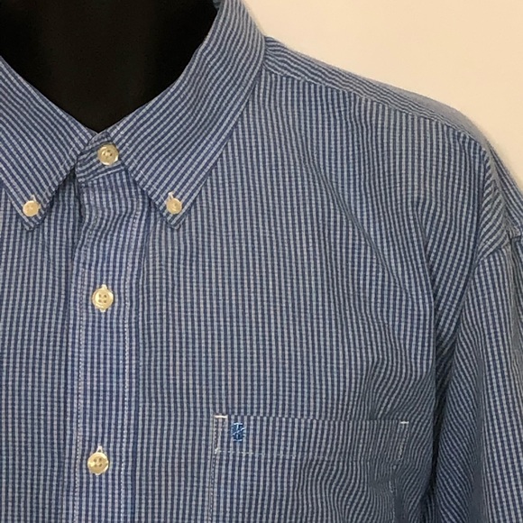 IZOD button down collar office dress shirt - Picture 2 of 8